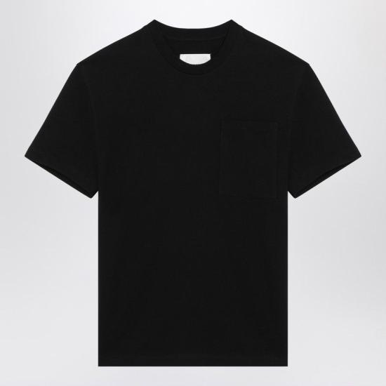 25SS 질샌더 반팔 티셔츠 J22GC0197J20256 001 BLACK