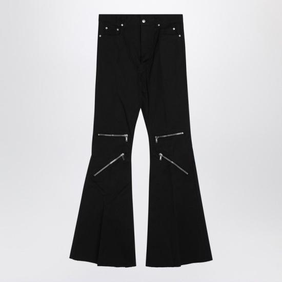 25SS 릭 오웬스 스트레이트 팬츠 RU01E5336TE 09 BLACK