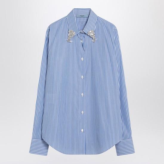 25SS 프라다 셔츠 P471HROOO155U F0013 LIGHT BLUE