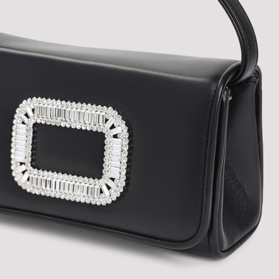 25SS 로저비비에 필그림 레더 마이크로 백 RBWABDH0000YDR B999 BLACK - ROGER VIVIER