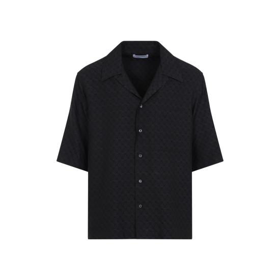 25SS 알렉산더 맥퀸 반팔 셔츠 814693QRABU 1010 BLACK