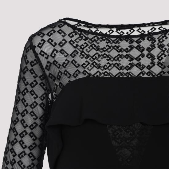 25SS 지방시 미디 원피스 BW22AC20H0 008 BLACK - GIVENCHY