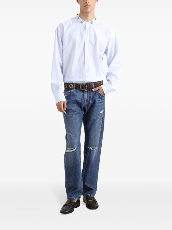 25SS 돌체앤가바나 스트레이트 팬츠 GP02XDG8ME8 S9001 BLUE - DOLCE & GABBANA