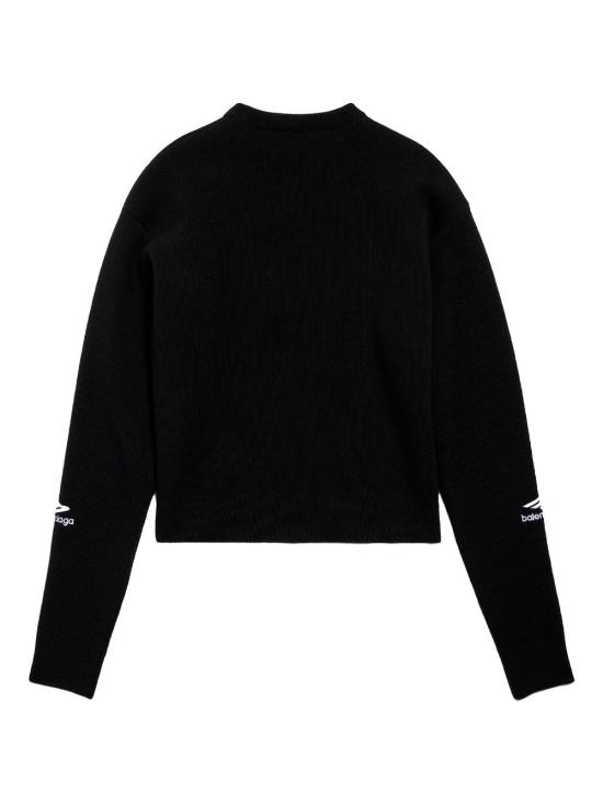 25SS 발렌시아가 스키 스웨터 807779T1701 1000 BLACK - BALENCIAGA