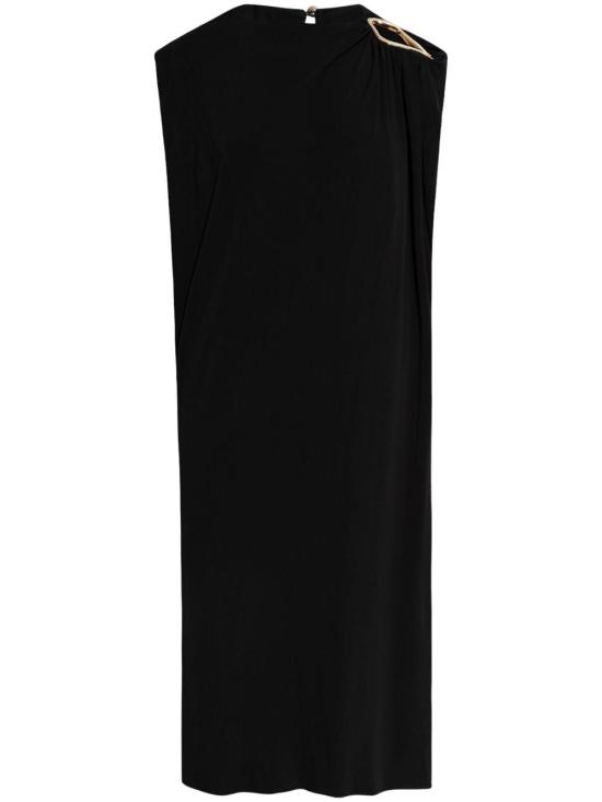  랑방 미디 원피스 RWDR00215088H24 10 BLACK