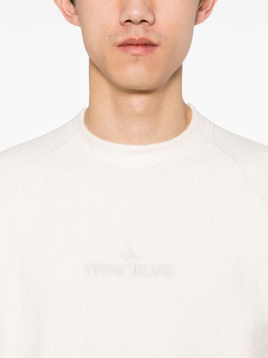 스톤 아일랜드 스웨터 8015505D2 V0001 WHITE - STONE ISLAND