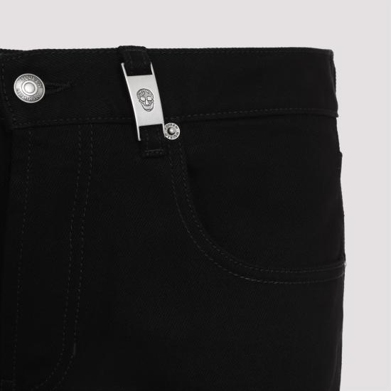 25SS 알렉산더 맥퀸 스트레이트 팬츠 813573QYAAC BLACK - ALEXANDER MCQUEEN