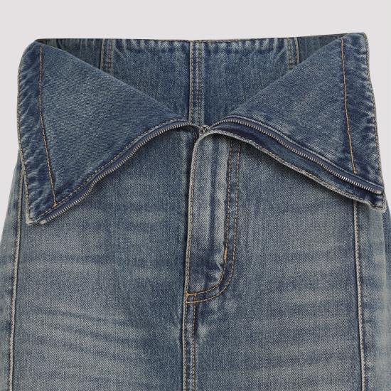 25SS 알렉산더 맥퀸 데님 스커트 817920QMACV 4315 BLUE - ALEXANDER MCQUEEN