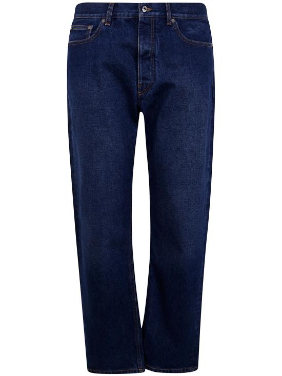 25SS 오프화이트 스트레이트 팬츠 OMYA138C99DEN001 4400 BLUE - OFF WHITE