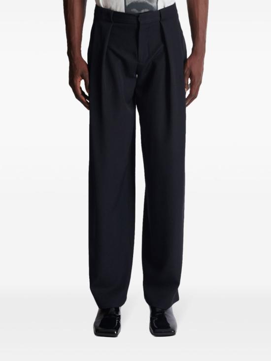  발망 스트레이트 팬츠 DH0PQ305WC09 0PA BLACK - BALMAIN