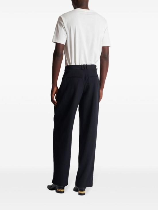  발망 스트레이트 팬츠 DH0PQ305WC09 0PA BLACK - BALMAIN