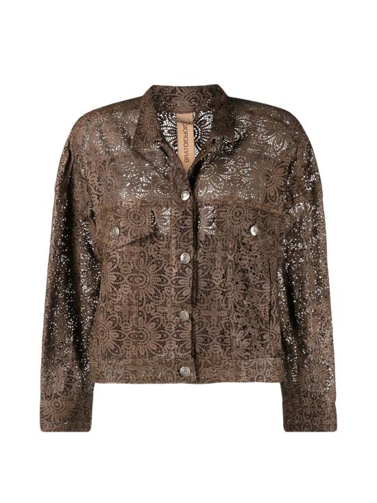  조르지오 브라토 가죽 자켓 GD22S9510VLFW TAUPE BROWN