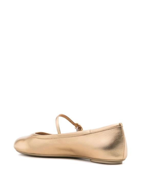 지안비토로시 플랫 슈즈 G2222305GOMNSW MEKONG METALLIC - GIANVITO ROSSI