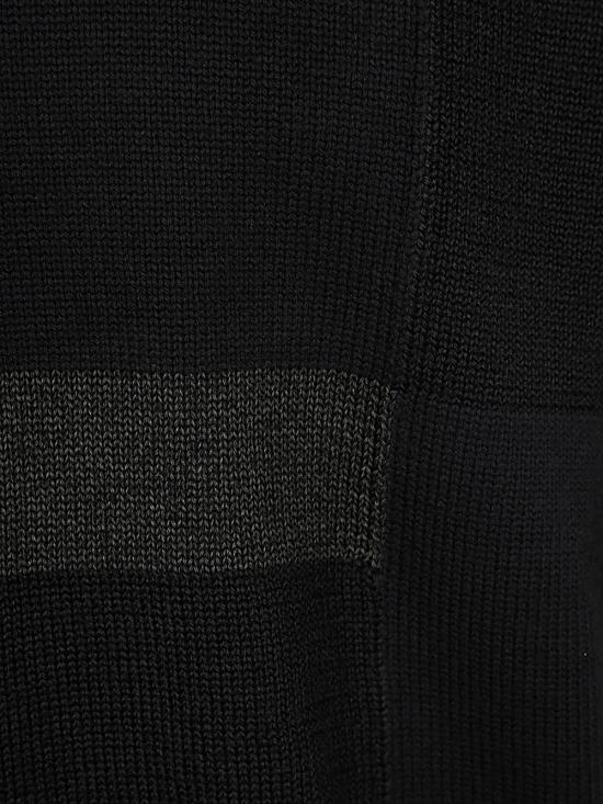  꼼데가르송 옴므 플러스 텍스처 패턴 크루넥 스웨터 HNN003W24 1 BLACK - COMME DES GARCONS