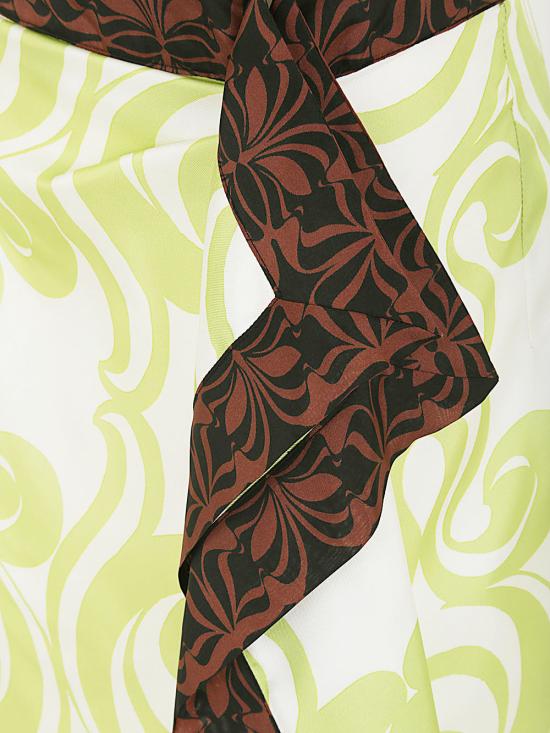  드리스 반 노튼 미디 스커트 2410108448273 601 GREEN - DRIES VAN NOTEN