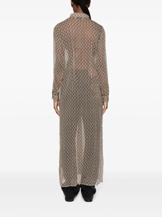  마린세르 롱 원피스 WDR061 BG20 BROWN - MARINE SERRE