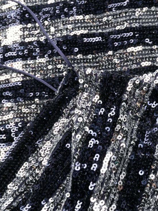  발망 숏 원피스 BF1R2220XF82 SJG BLUE - BALMAIN