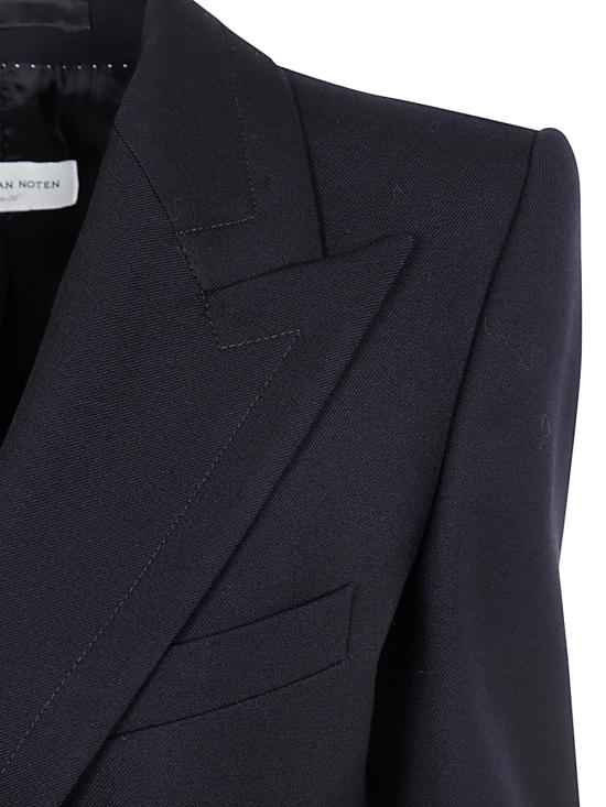 24FW 드리스 반 노튼 수트 자켓 2420104149251 900 BLACK - DRIES VAN NOTEN