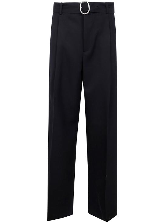 25SS 질샌더 스트레이트 팬츠 J22KA0272J40002 001 BLACK