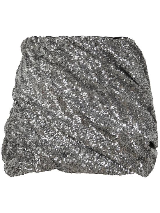  디 아티코 숏 스커트 236WCS158E071 002 METALLIC - THE ATTICO