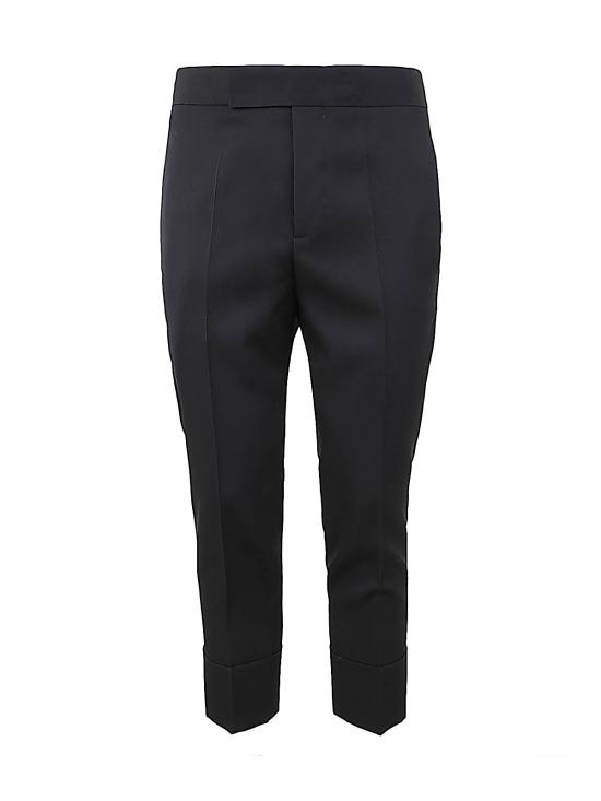  사피오 스트레이트 팬츠 N7GABARDINE092 BLACK