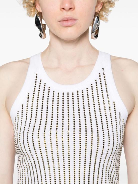 24FW 디 아티코 민소매 티셔츠 247WCT276J050R 467 WHITE - THE ATTICO