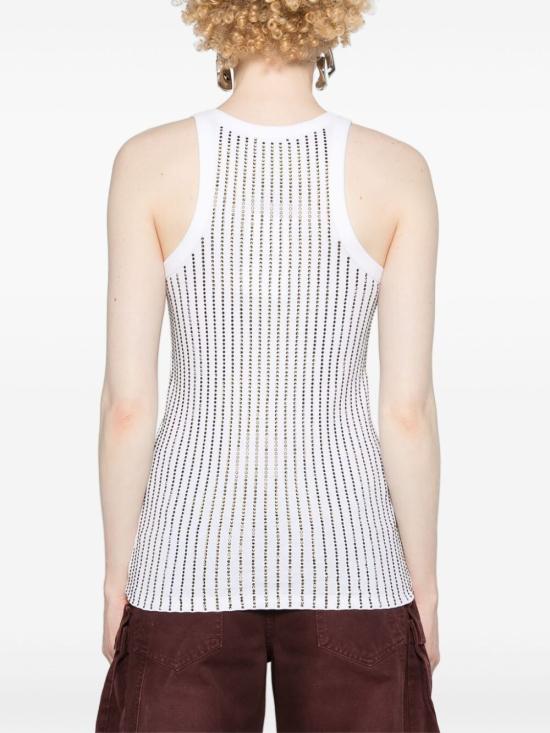 24FW 디 아티코 민소매 티셔츠 247WCT276J050R 467 WHITE - THE ATTICO