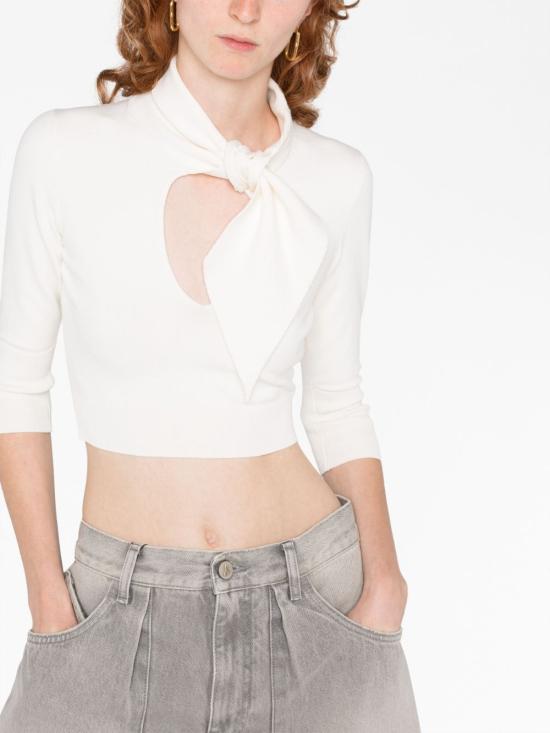  디 아티코 스웨터 237WCK89KV001 WHITE - THE ATTICO