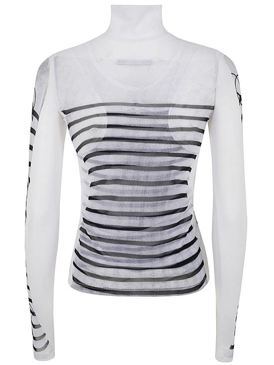  장 폴 고티에 긴팔 티셔츠 2430FTO198J559015900 WHITE - JEAN PAUL GAULTIER