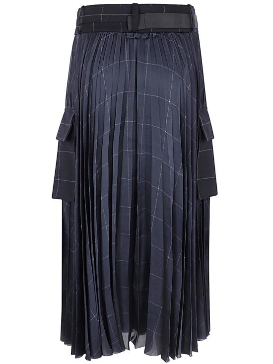  사카이 롱 스커트 2407573 001 BLACK - SACAI