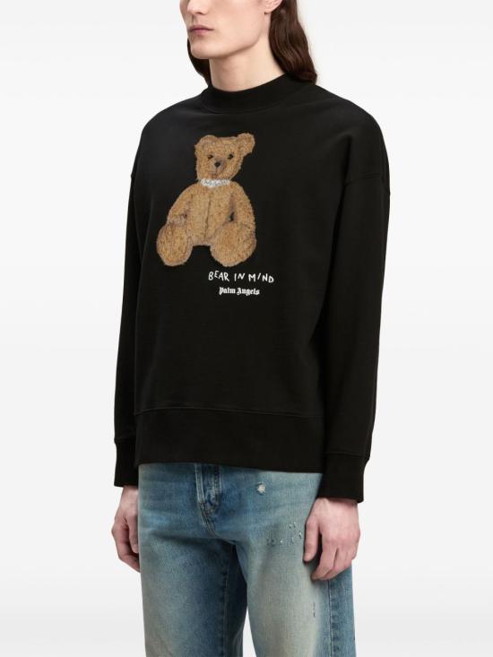  팜앤젤스 스웨터 PMBA026F24FLE011 1060 black - PALM ANGELS