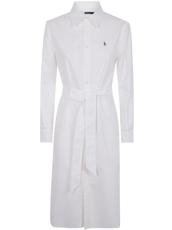 25SS 폴로 랄프로렌 미디 원피스 211928804 001 WHITE