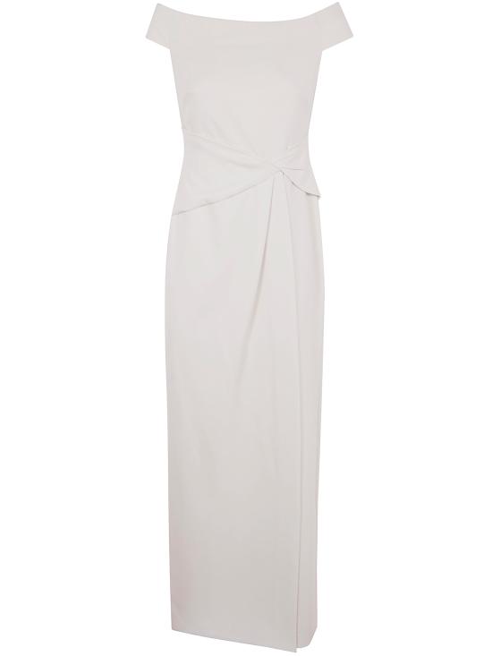 25SS 랄프 로렌 미디 원피스 253936388 002 WHITE