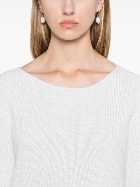  파비아나 필리피 루렉스 긴팔 스웨터 MAD214F073I962 0142 WHITE - FABIANA FILIPPI