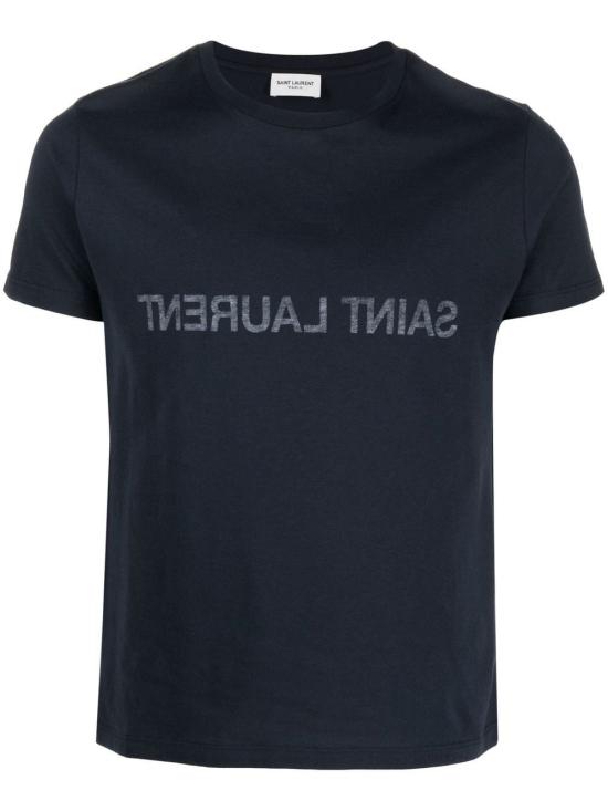  생로랑 리버스 티셔츠 663278 Y37AW4145 BLUE