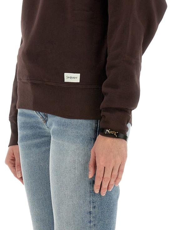  생로랑 스웨터 807761 Y36SV2355 BROWN - SAINT LAURENT