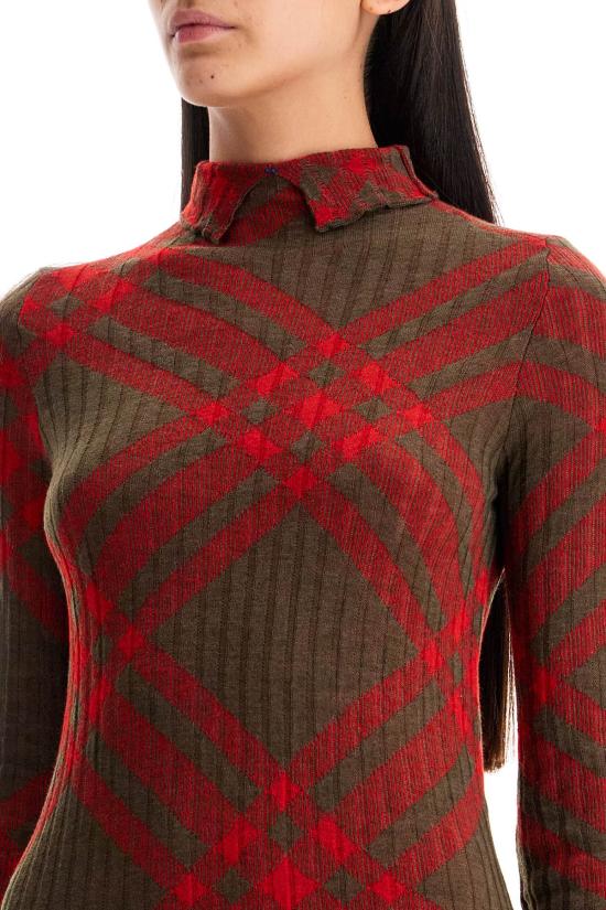  버버리 미디 원피스 8093580 RED - BURBERRY