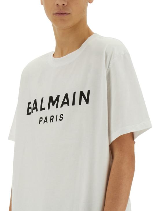  발망 반팔 티셔츠 EH1EG010BB73 WHITE - BALMAIN