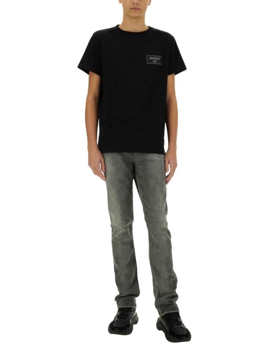  발망 반팔 티셔츠 EH1EF000BC91 BLACK - BALMAIN