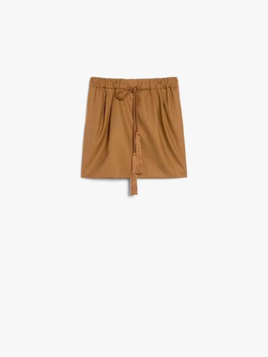 25SS 막스마라 숏 스커트 2511101031600014 TOBACCO