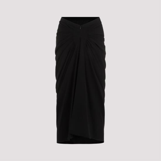  드리스 반 노튼 롱 스커트 2410108078314 900 BLACK - DRIES VAN NOTEN