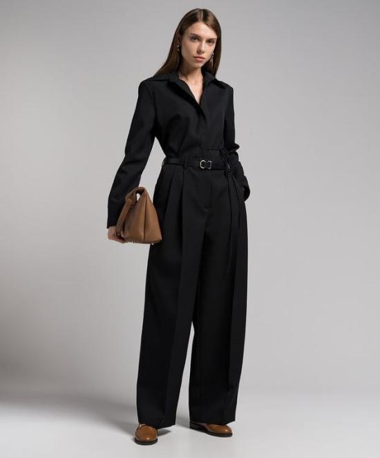  질샌더 스트레이트 팬츠 J02KA0152J40002 001 BLACK - JIL SANDER