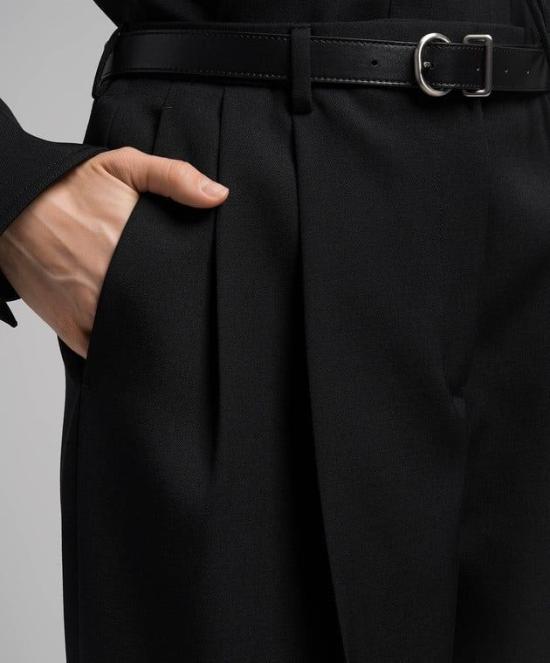  질샌더 스트레이트 팬츠 J02KA0152J40002 001 BLACK - JIL SANDER