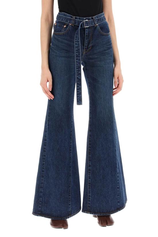  사카이 스트레이트 팬츠 2407290 401 BLUE - SACAI