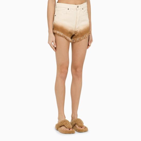  알라누이 스트레이트 팬츠 LWYC009R24DEN001 0360 WHITE - ALANUI