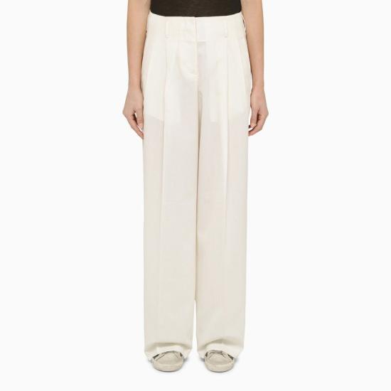  골든구스 스트레이트 팬츠 GWP01203P00138211364 WHITE