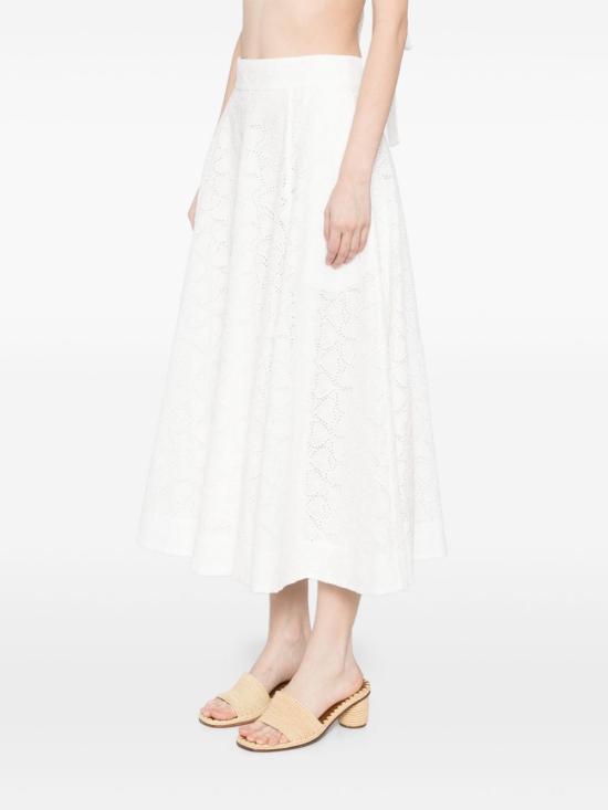 25SS 짐머만 롱 스커트 2540SR251IVO WHITE - ZIMMERMANN