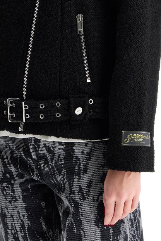 25SS 가니 바이커 자켓 W0026099 BLACK - GANNI