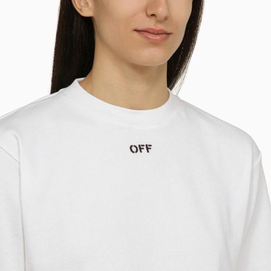 25SS 오프화이트 반팔 티셔츠 OWAA081C99JER004 0110 WHITE - OFF WHITE