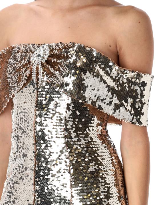 25SS 셀프 포트레이트 숏 원피스 RS25971SGD GOLD - SELF PORTRAIT